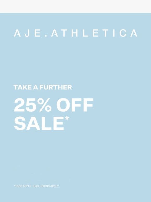 Go. Go. Go | Take A Further 25% Off Sale Ends Tonight