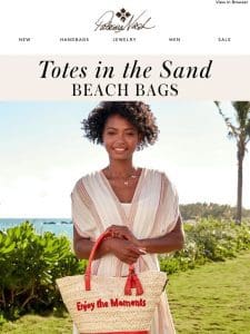 Got Our Totes in the Sand | Bags for the Beach & Around Town