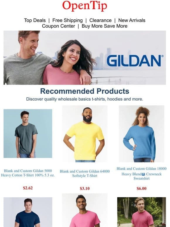Great Pick! Gildan Activewear & Custom Apparel on Sale Now!