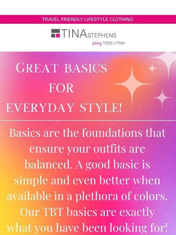 Great basics for everyday style!