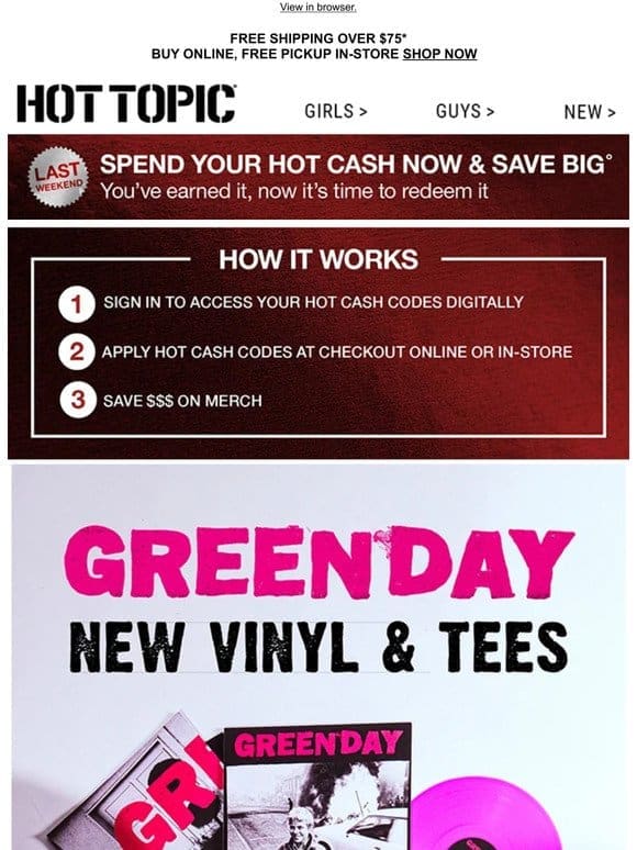 Green Day’s “Saviors” drops today! Grab vinyl & tees