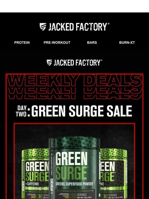 Green Surge is $14.99… Today Only