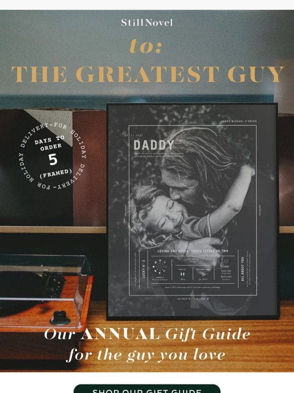 Guys Gift Guide -> Our Best Ideas