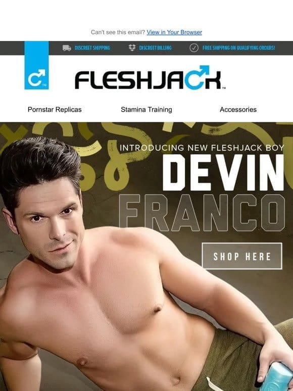 HOT NEW Fleshjack Boy Devin Franco!