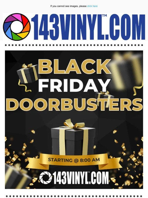 HUGE Black Friday Doorbusters are Coming!