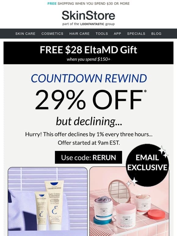 HURRY! 29% off now… but declining ⏰