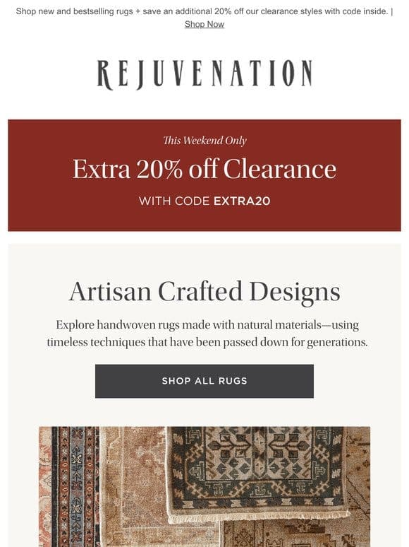 Handcrafted rugs， hand-picked for you