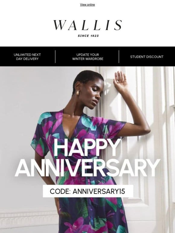 Happy Anniversary from Wallis