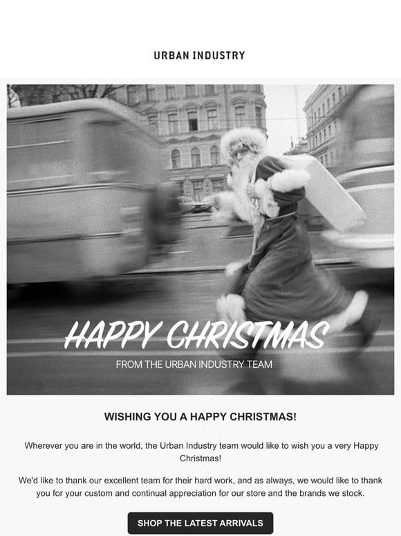 Happy Christmas From Urban Industry