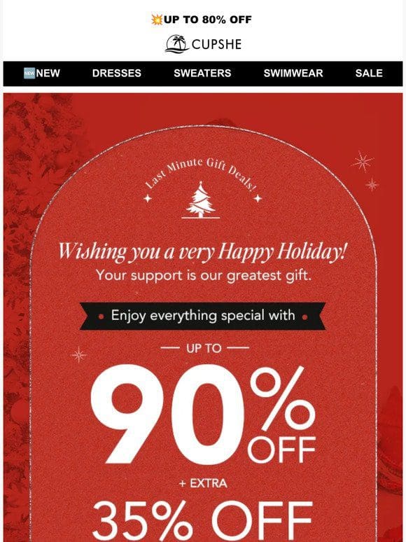 Happy Holiday Deals! 35% OFF