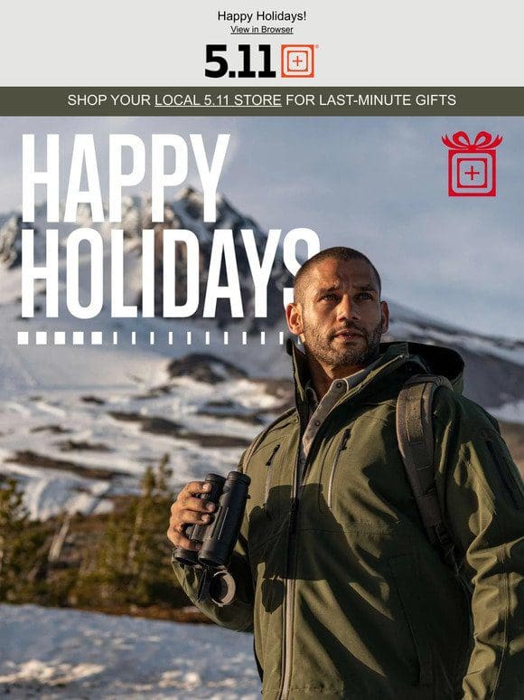 Happy Holidays From 5.11 Tactical!