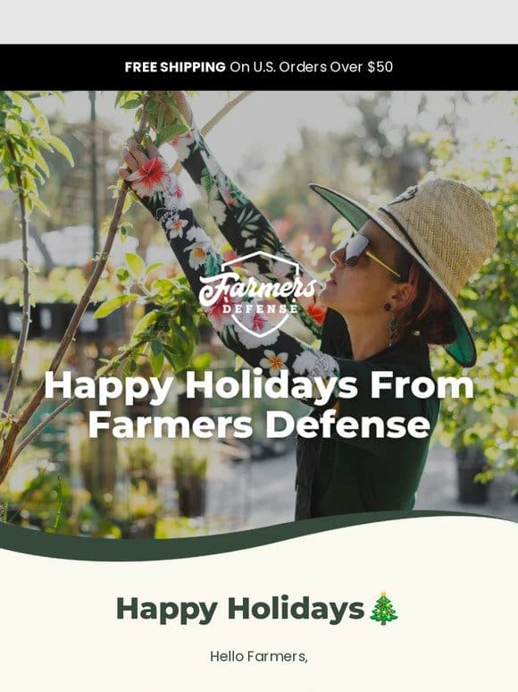 Happy Holidays from Farmers Defense