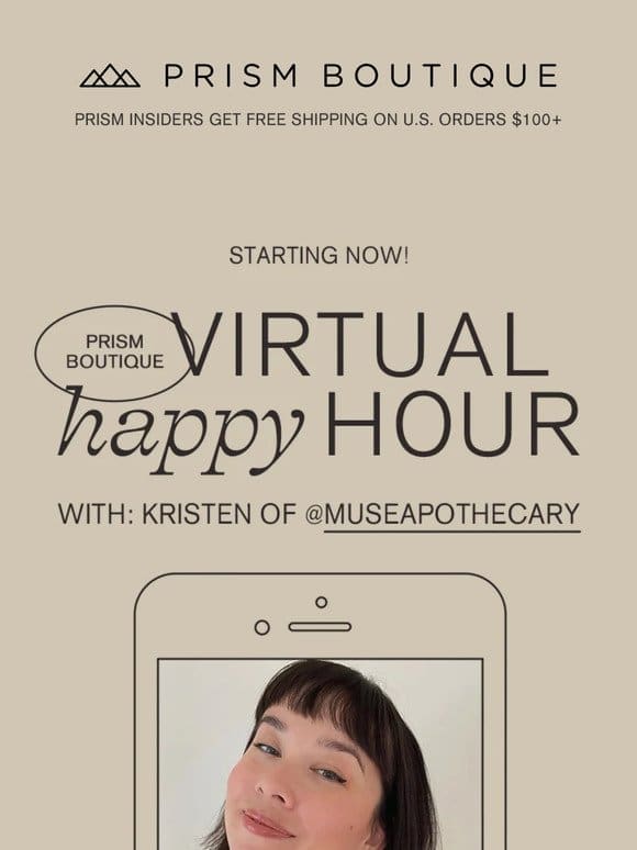 Happy Hour with @museapothecary Starts NOW