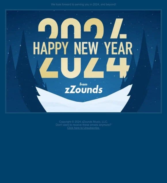Happy New Year from zZounds!