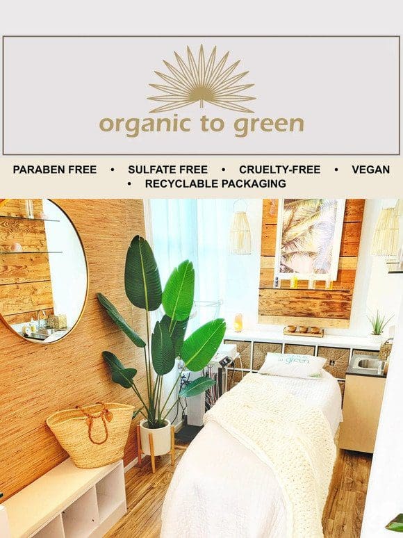 Have you recently booked an Organic to Green Spa Experience?