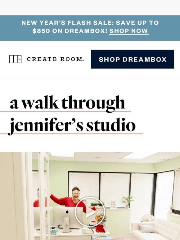 Have you seen Jennifer’s studio yet?!