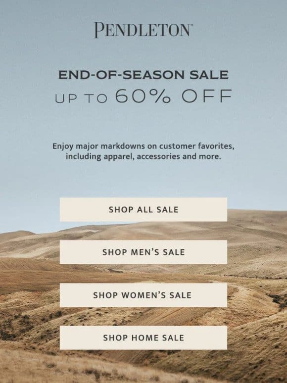 Have you shopped the End-of-Season Sale?