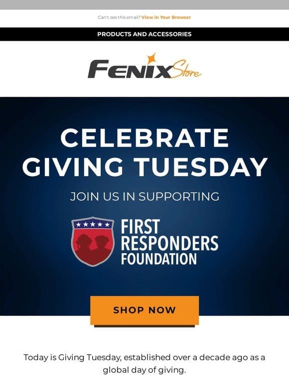 Help us support First Responders