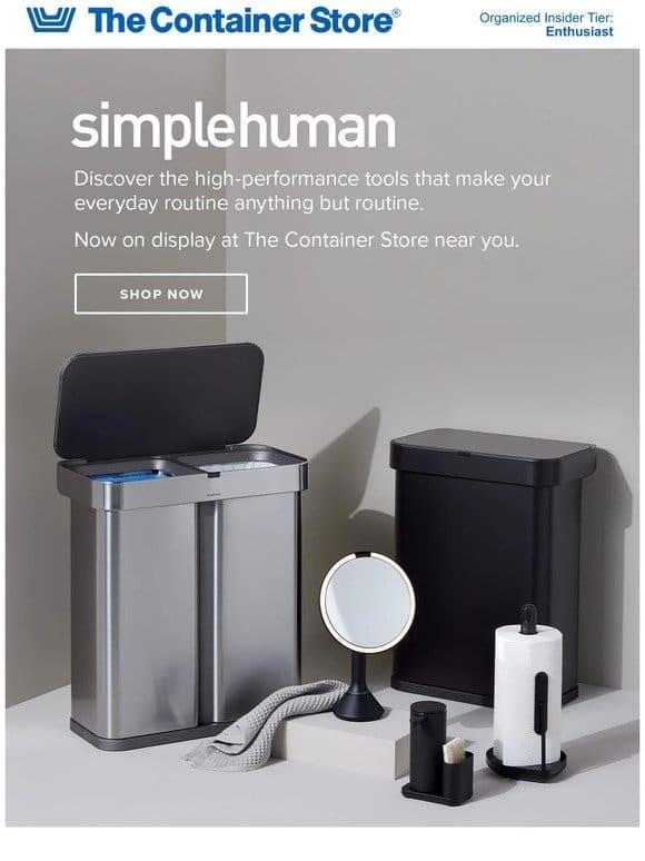 High-Performance Solutions from simplehuman – Now At Our Sixth Avenue， Manhattan Store
