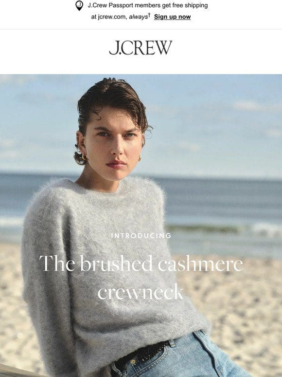 Highly covetable: Brushed cashmere is back