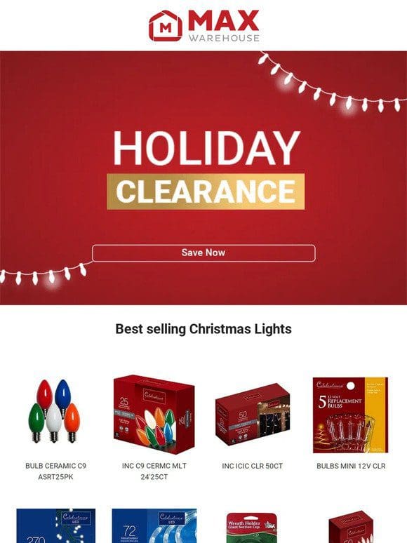 Holiday CLEARANCE