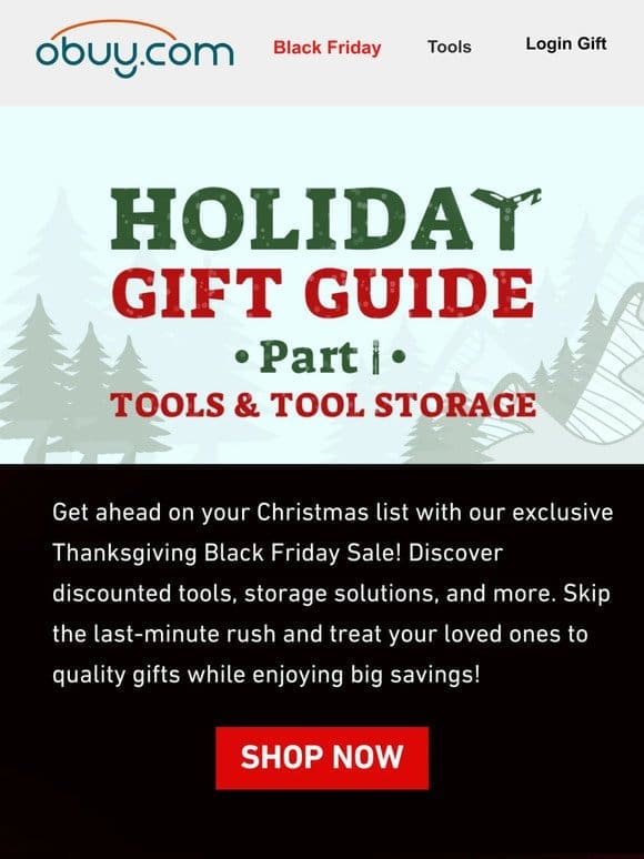Holiday Gift Guide – Part 1 – Tools & Tool Storage
