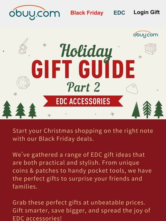 Holiday Gift Guide Part 2 EDC Accessories
