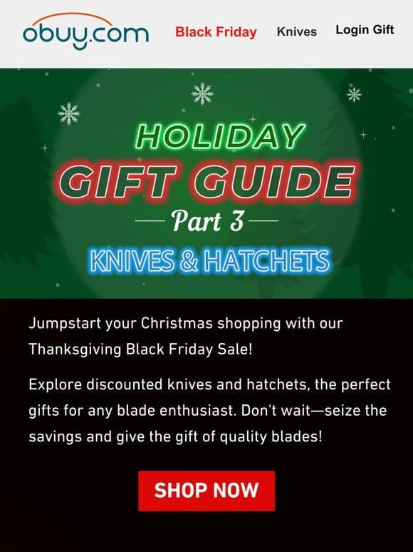 Holiday Gift Guide – Part 3 – Knives & Hatchets