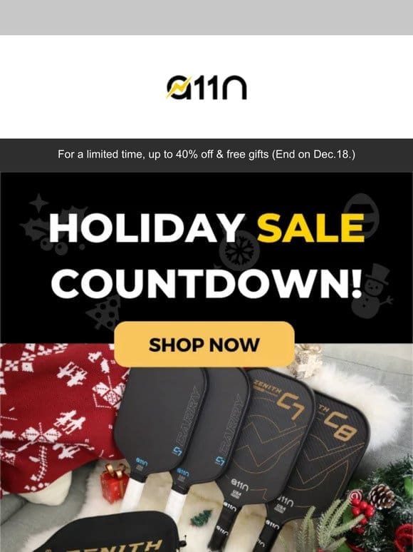 Holiday Sale Countdown: Up to $80 Off with Gifts
