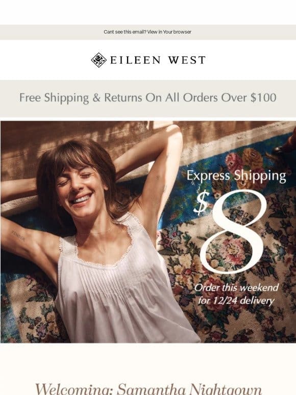 Holiday Shopping Weekend with $8 Express Ship