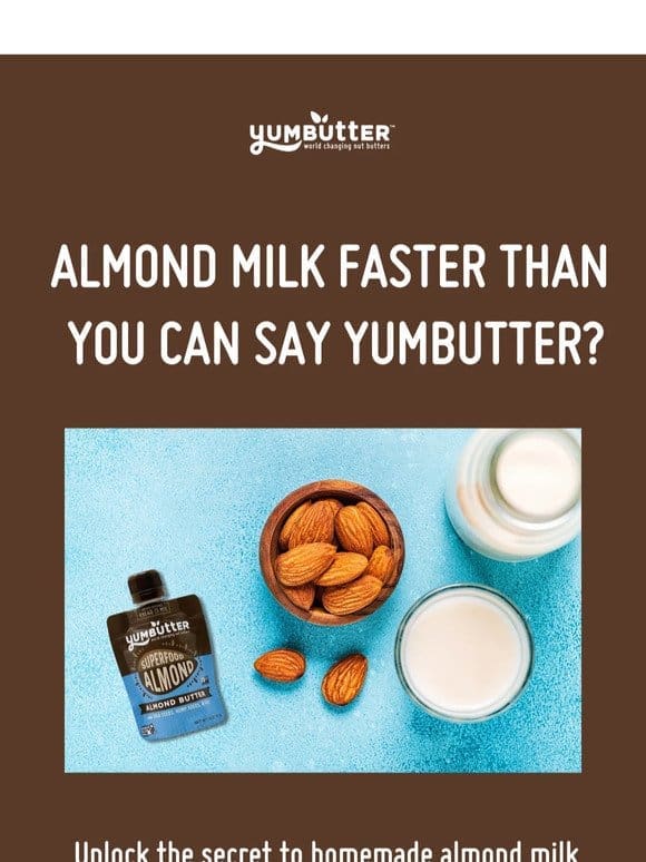 Homemade almond milk in ✨seconds✨