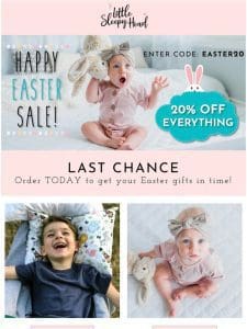 Hop into 20% off with our Easter Sale!!