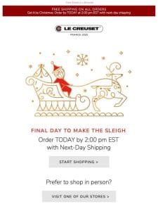 Hours Left to Get It by Christmas with Next-Day Shipping