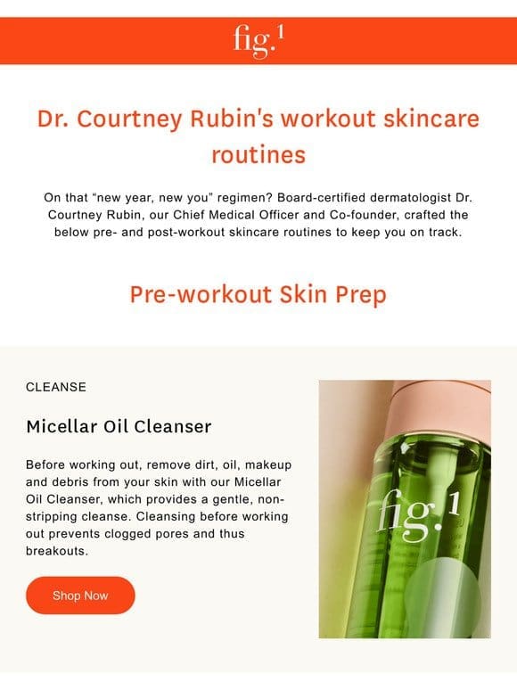 How do I care for my skin pre- and post-workout?