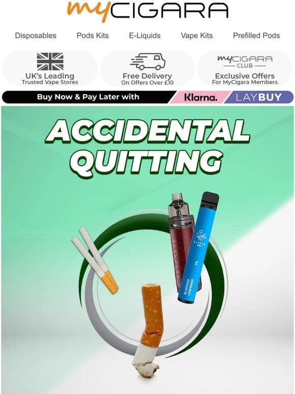 How do people accidentally quit  ?