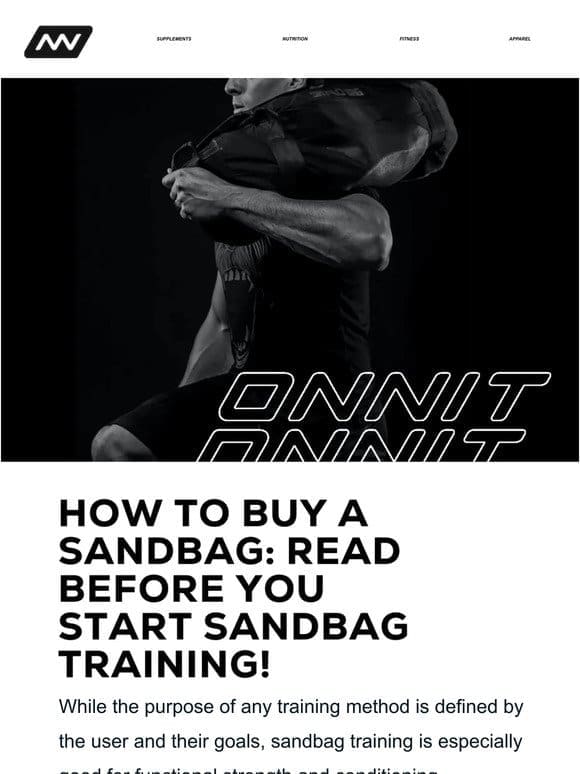 How to Buy a Sandbag: Read Before You Start Training!