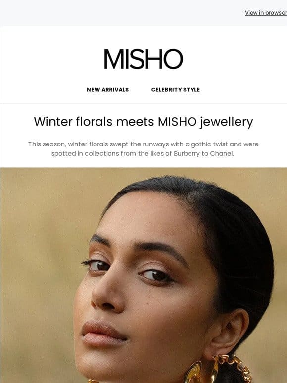 How to perfect the winter florals trend with MISHO