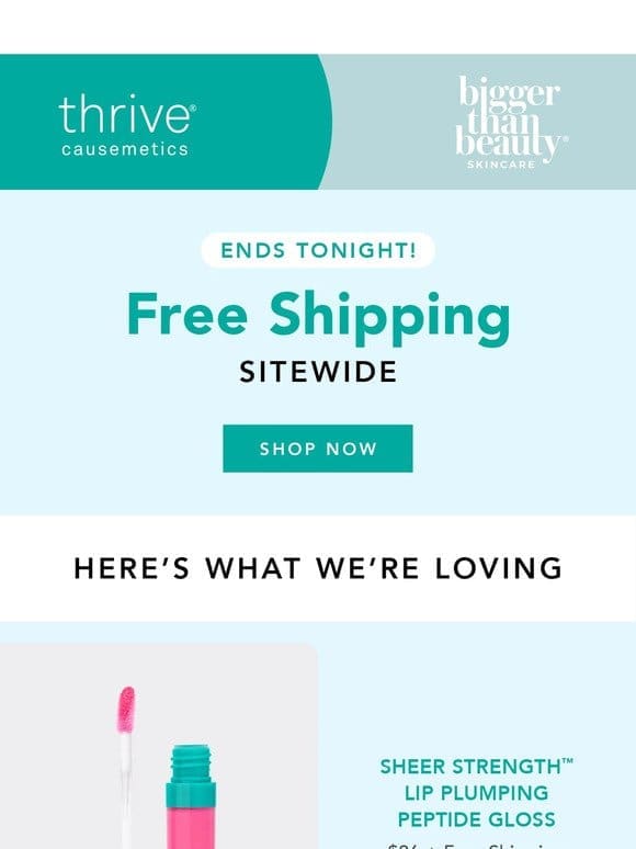 Hurry! Free Shipping Ends Today