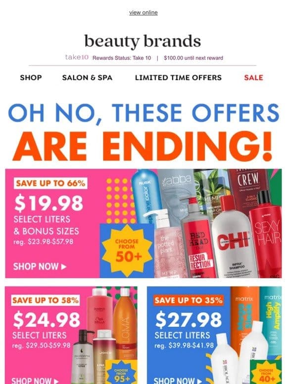 ICYMI: Our sale on liters is ending!