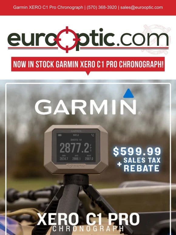 IN STOCK: Garmin Xero C1 Pro Chronograph!