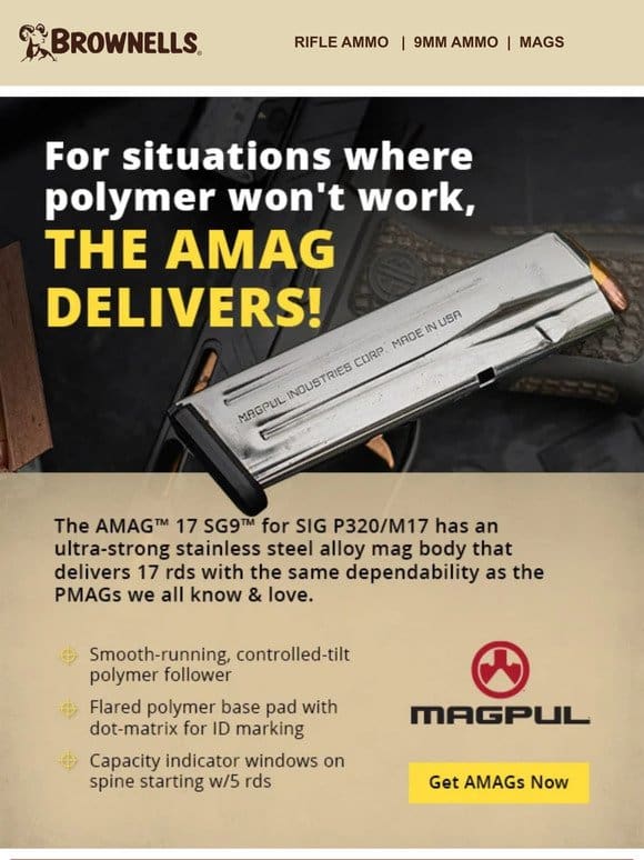 IN STOCK NOW! Magpul AMAG for SIG P320