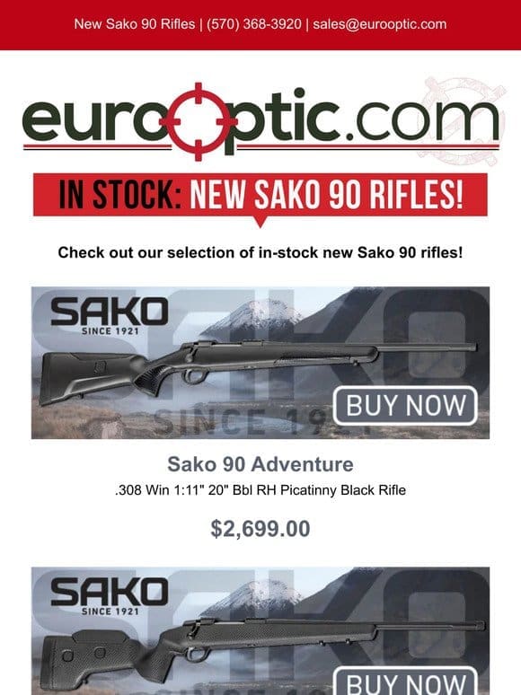 IN STOCK: New Sako 90 Rifles!