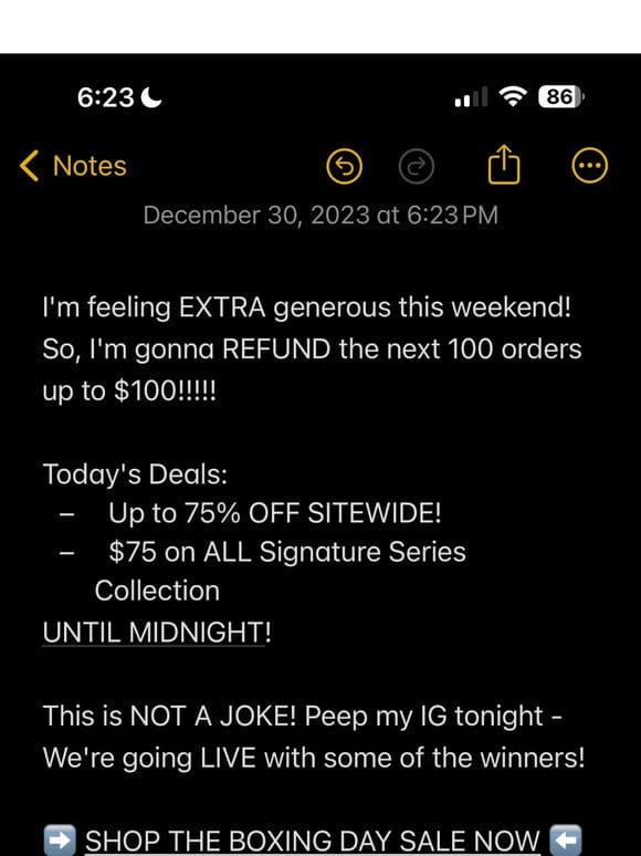 I’m feeling EXTRA generous this weekend!