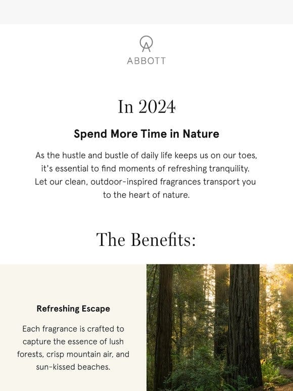 In 2024， Spend More Time in Nature