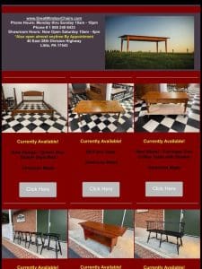 In Inventory & New Furniture Pieces – Great Windsor Chairs