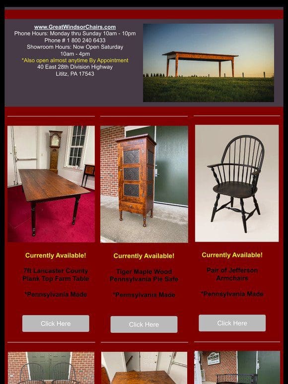 In Inventory and Popular Pieces at Great Windsor Chairs
