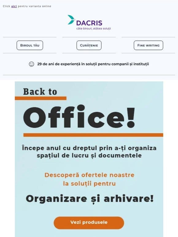 Începe anul cu biroul perfect organizat. Descoperă ofertele la soluțiile de organizare și arhivare!