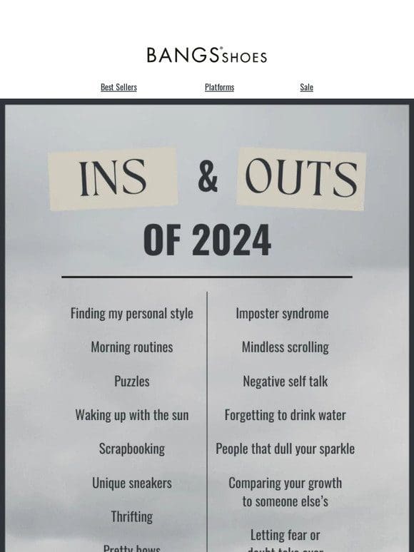 Ins & Outs of 2024