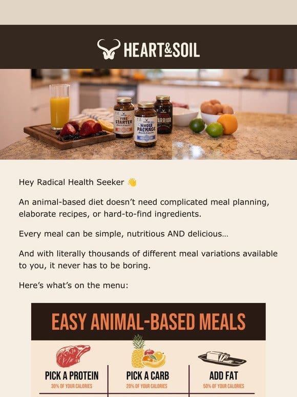 Inside: 1000+ animal-based meal ideas