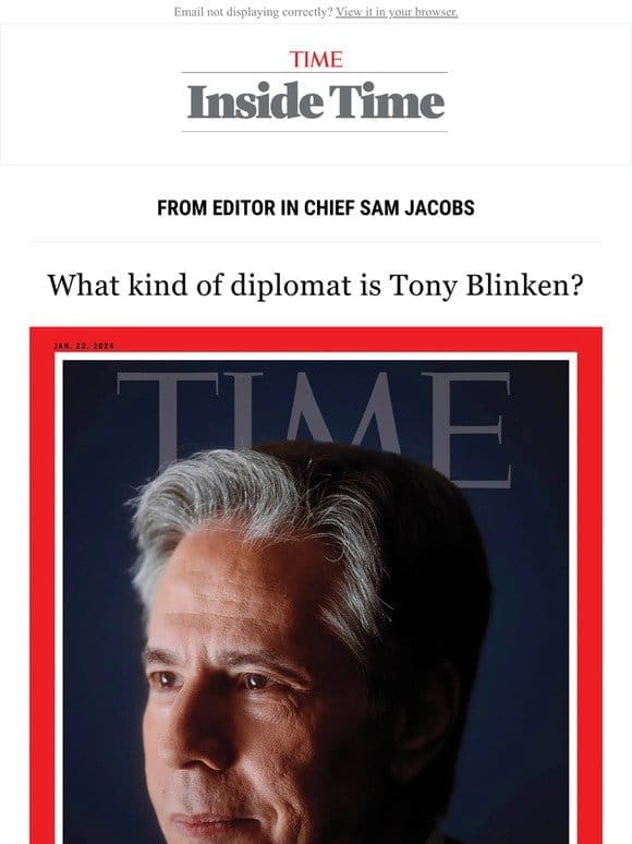 Inside Antony Blinken’s TIME cover